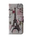 Wallet Leren Hoesje Stand Samsung Galaxy S8 - Postcard Stijl Eiffel Tower
