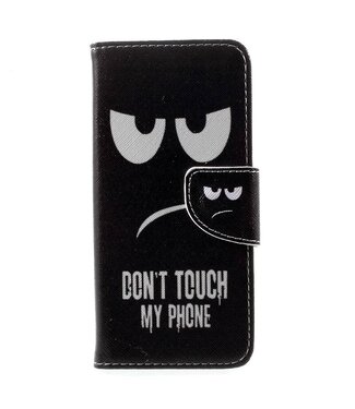 Samsung Galaxy S8 Wallet Leren Bescherm Hoesje - Do Not Touch My Phone