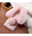 Bunny Design Diamant Furry TPU Telefoon Case Samsung Galaxy S8 - Roze