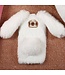 Bunny Shape Diamant Warm Furry TPU Telefoon Cover Samsung Galaxy S8 - Wit