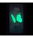 Samsung Galaxy S8 Luminous IMD Bescherm TPU Hoesje - Shining Blauw Butterfly