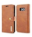 DG.Ming Detachable 2 in 1 Wallet Split Leren Case Samsung Galaxy S8 - Bruin