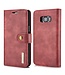 DG.Ming Movable 2 in 1 Inner Hoesje + Split Leren Wallet Cover Samsung Galaxy S8 - Rood