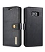 DG.Ming Samsung Galaxy S8 Detachable 2 in 1 Wallet Split Leren Telefoon Hoesje - Zwart