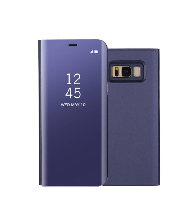 Mirror Bookcase Hoesje Samsung Galaxy S8 Plus - Paars