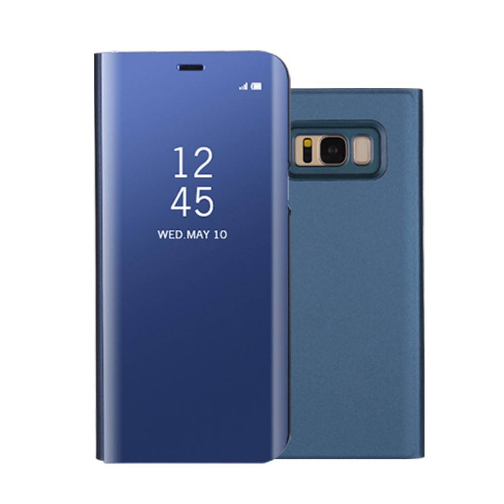 Onheil Doordeweekse dagen geweten Mirror Bookcase Hoesje Samsung Galaxy S8 Plus - Blauw -  Telefoonhoesjestore.nl