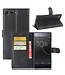 Litchi Bookcase Hoesje Sony Xperia XZ Premium - Zwart