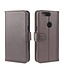 Genuine Leder Bookcase Hoesje OnePlus 5T - Bruin