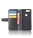Genuine Leder Bookcase Hoesje OnePlus 5T - Zwart