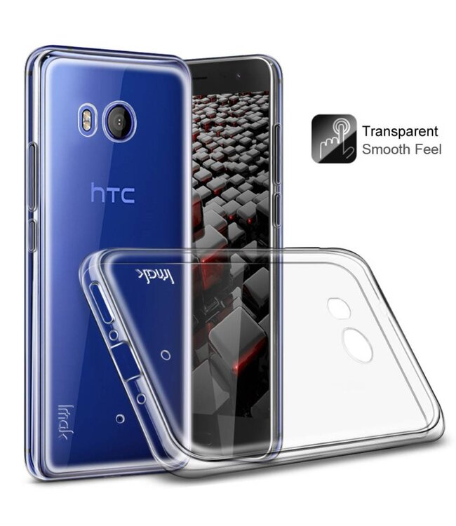 IMAK TPU Hoesje + Screenprotector HTC U11 - Transparant