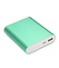 10400 mAh Alumium Powerbank - Mintgroen