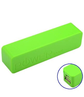 Powerbank 2600 mAh - Groen