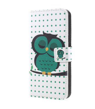 Bookcase Hoesje Samsung Galaxy S9 - Slapende Uil