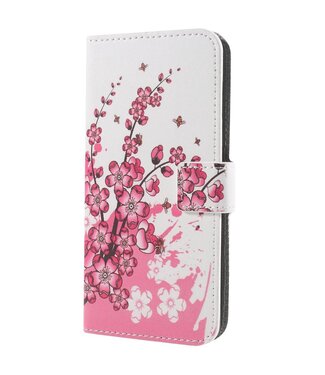 Bookcase Hoesje Samsung Galaxy S9 - Roze Bloesem