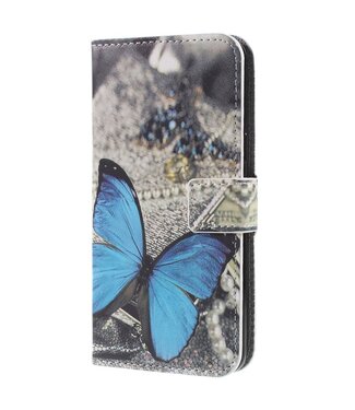 Bookcase Hoesje Samsung Galaxy S9 - Blauwe Vlinder