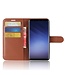 Litchee Bookcase Hoesje voor de Samsung Galaxy S9 - Bruin