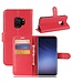 Litchee Bookcase Hoesje voor de Samsung Galaxy S9 - Rood