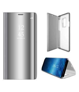 Zilver Bookcase Hoesje Samsung Galaxy S9 Plus