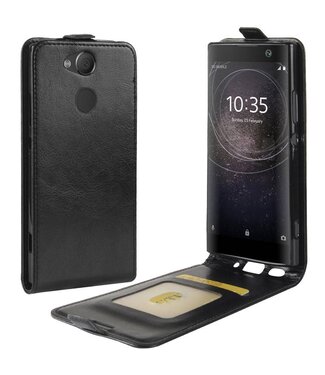 Zwart Flipcase Hoesje Sony Xperia XA2