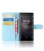 Blauw Litchee Bookcase Hoesje Sony Xperia XA2