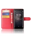 Rood Litchee Bookcase Hoesje Sony Xperia XA2