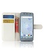 Wit Litchee Bookcase Hoesje Sony Xperia XZ2 Compact