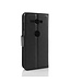 Zwart Litchee Bookcase Hoesje Sony Xperia XZ2 Compact