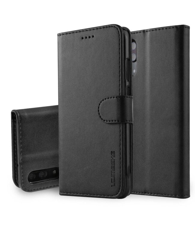 LC.IMEEKE LC.IMEEKE Zwart Bookcase Hoesje Huawei P20