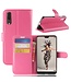 Roze Litchee Bookcase Hoesje Huawei P20