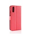 Rood Litchee Bookcase Hoesje Huawei P20