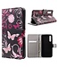 Roze Vlinders Bookcase Hoesje Huawei P20