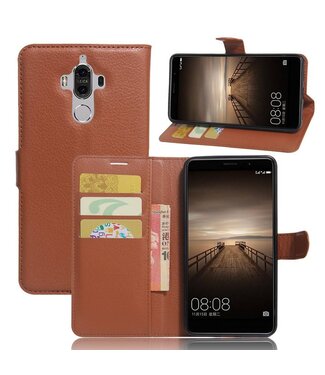 Bruin Bookcase Hoesje Huawei Mate 9