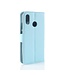 Blauw Litchee Bookcase Hoesje Huawei P20 Lite