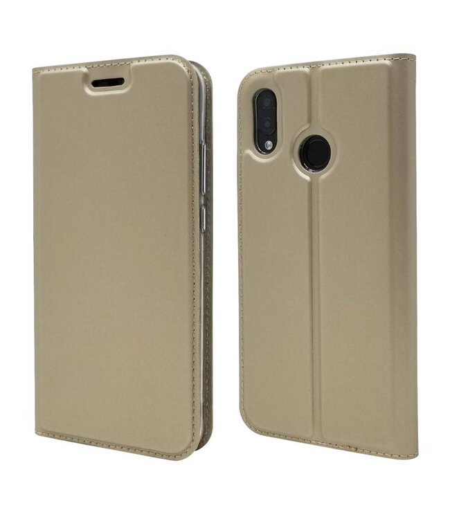 Goud Bookcase Hoesje Huawei P20 Lite