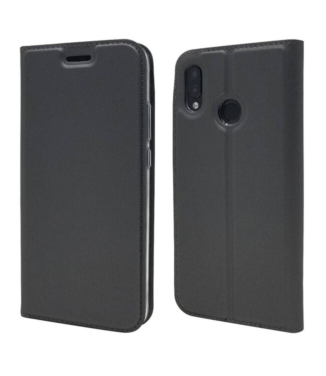 Zwart Bookcase Hoesje Huawei P20 Lite