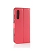 Rood Litchee Bookcase Hoesje Huawei P20 Pro