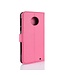 Roze Litchee Bookcase Hoesje Motorola Moto G6 Plus