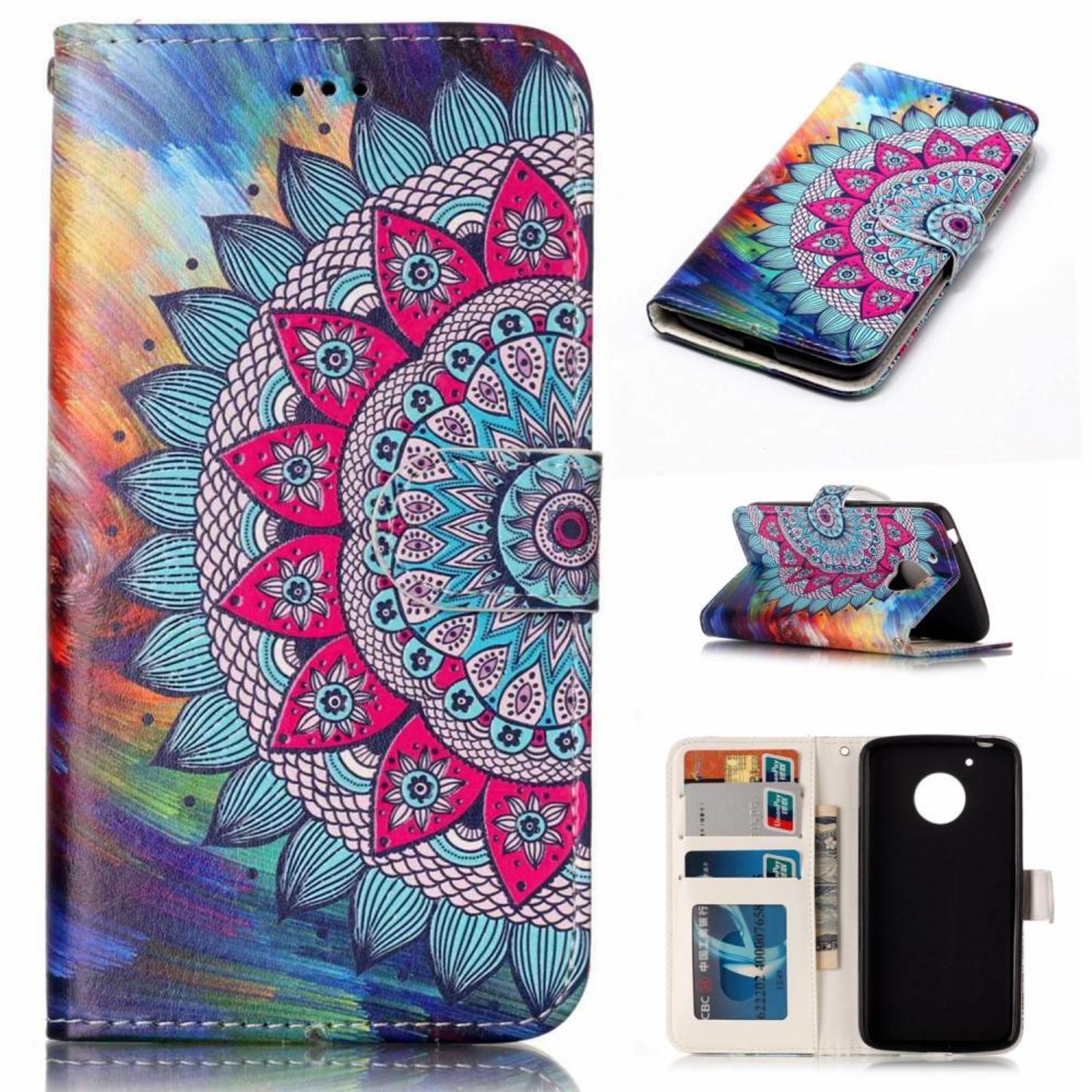diamant Onderscheiden Voeding Mandala Bookcase Hoesje voor de Motorola Moto G5 - Telefoonhoesjes kopen?  Bestel op Telefoonhoesjestore.nl!