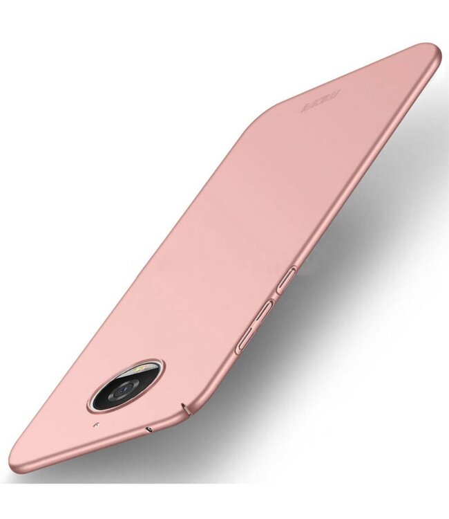 Mofi Mofi Rose Goud Mat Hardcase Hoesje voor de Motorola Moto G5S Plus