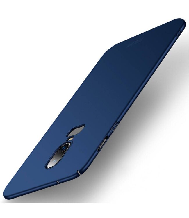 Mofi Mofi Blauw Mat Hardcase Hoesje voor de OnePlus 6