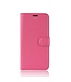Roze Litchee Bookcase Hoesje voor de OnePlus 6