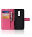 Roze Litchee Bookcase Hoesje voor de OnePlus 6