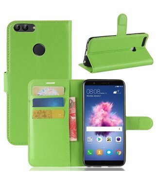 Groen Litchee Bookcase Hoesje Huawei P Smart