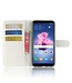 Wit Litchee Bookcase Hoesje voor de Huawei P Smart