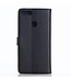 Zwart Retro Bookcase Hoesje voor de Huawei P Smart