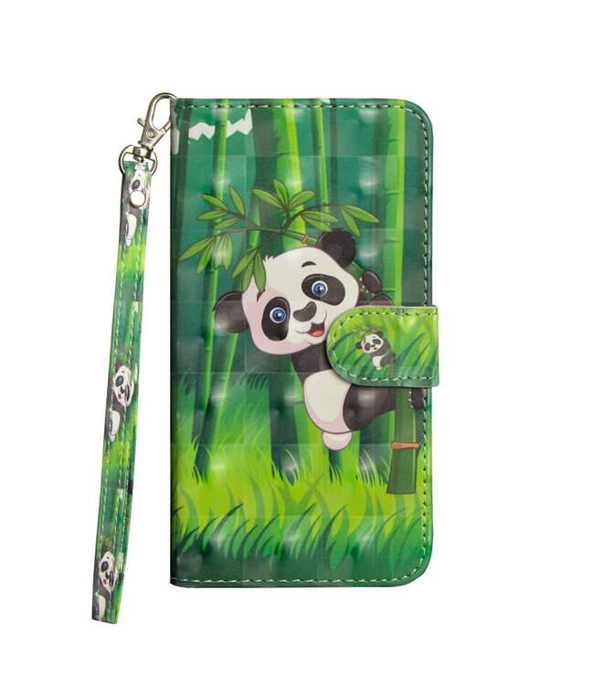 Panda Bookcase Hoesje voor de Huawei Y6 (2018)