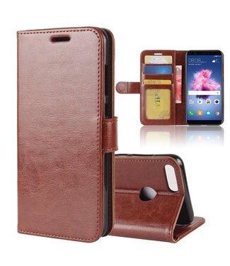 Bruin Bookcase Hoesje Huawei P Smart