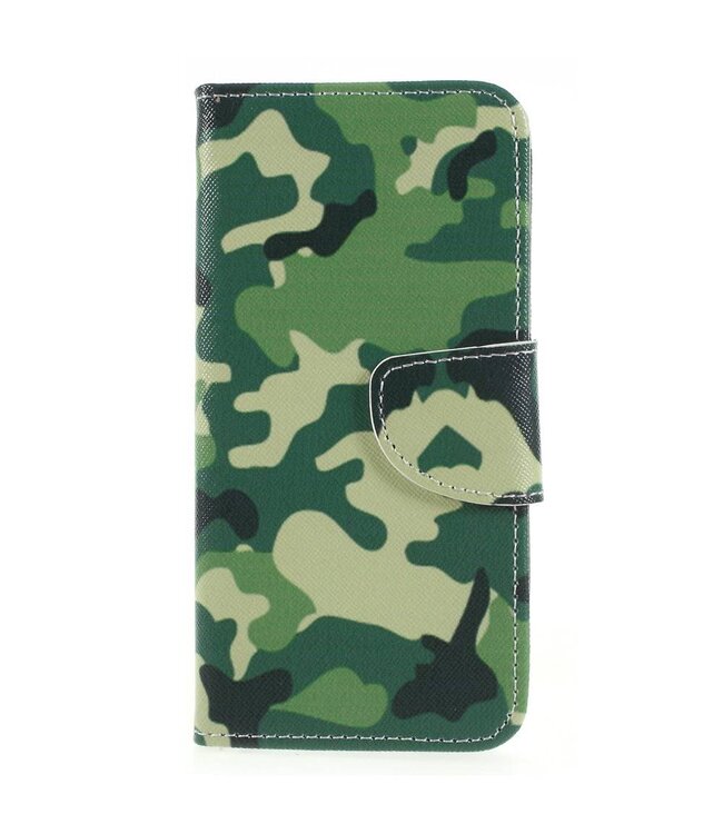 Camouflage Bookcase Hoesje voor de Huawei P Smart