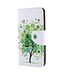 Groene Bloesem Bookcase Hoesje voor de Huawei P Smart
