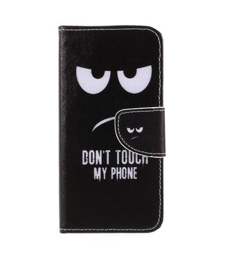 Don't Touch My Phone Bookcase Hoesje Huawei P Smart